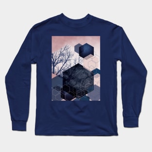 Hexagon Landscape Long Sleeve T-Shirt